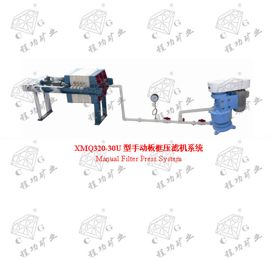 XMQ320-30U型手動板框壓濾機系統 Manual Filter Press System